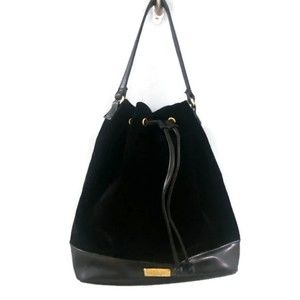 Carolina Herrera Good Girl Black Velvet Drawstring Bag